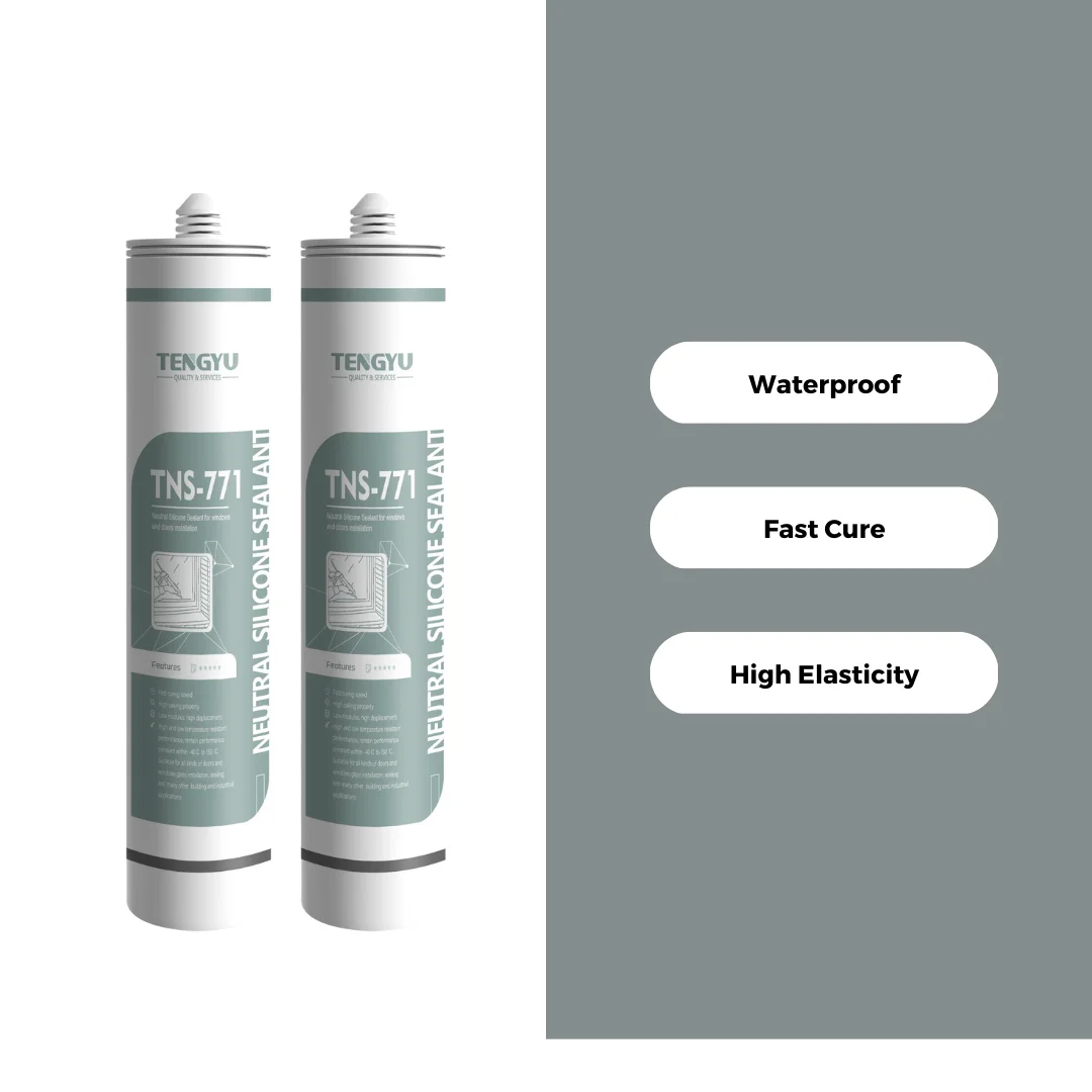 Carbon Neutral Silicone Sealant Building Façade White Clear Neutral Silicone Building Glass Sealant Bottle High