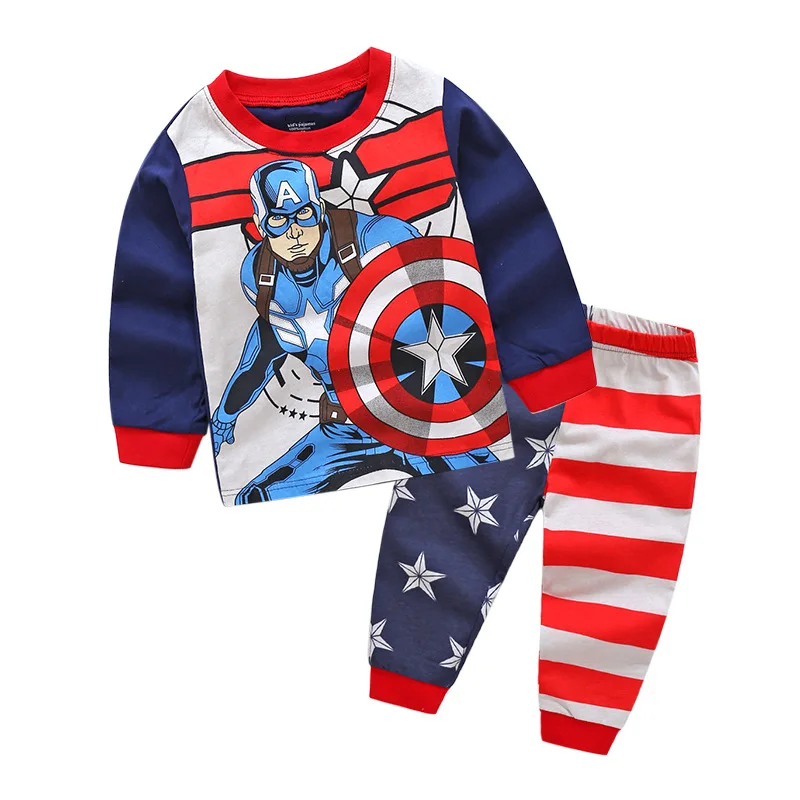 Niños Capitán América Pijamas Pijama Conjunto Personaje Ropa De Dormir 4-7 años 
