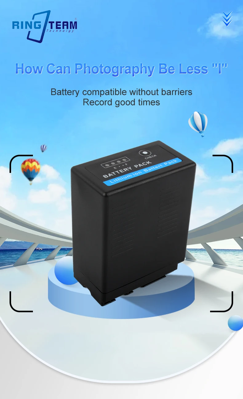 7.2V 7800mAh VW-VBG6 Pro Camera Battery Lithium-ion Battery for Pana sonic AG-AC7 AG-AF100 AF105 AC130 AC160 HMR10 HSC1U Cameras factory