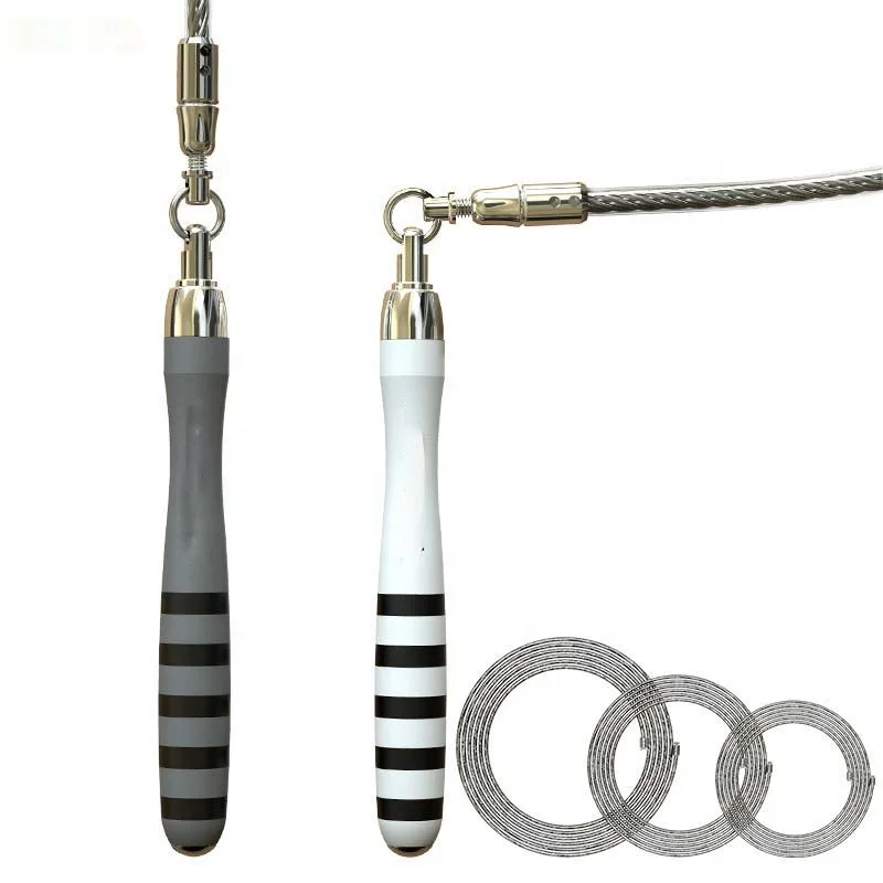 Профессиональная перекрестная тренировка высокого качества с индивидуальным логотипом самоблокирующаяся скоростная алюминиевая двойная подшипниковая скакалка