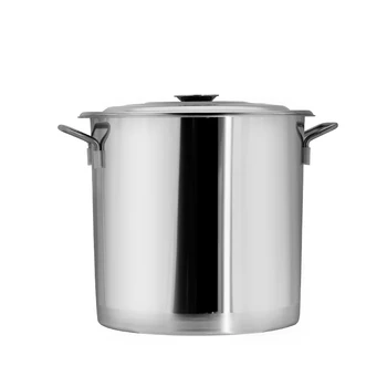 DaoSheng Wholesale Restaurant Hotel Kitchen Durable Cookware Cooking Deep Soup Pot Stainless Steel Pots Sets With Handle