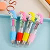 Bullet type 0.7 - daidai unicorn small four-color ballpoint pen