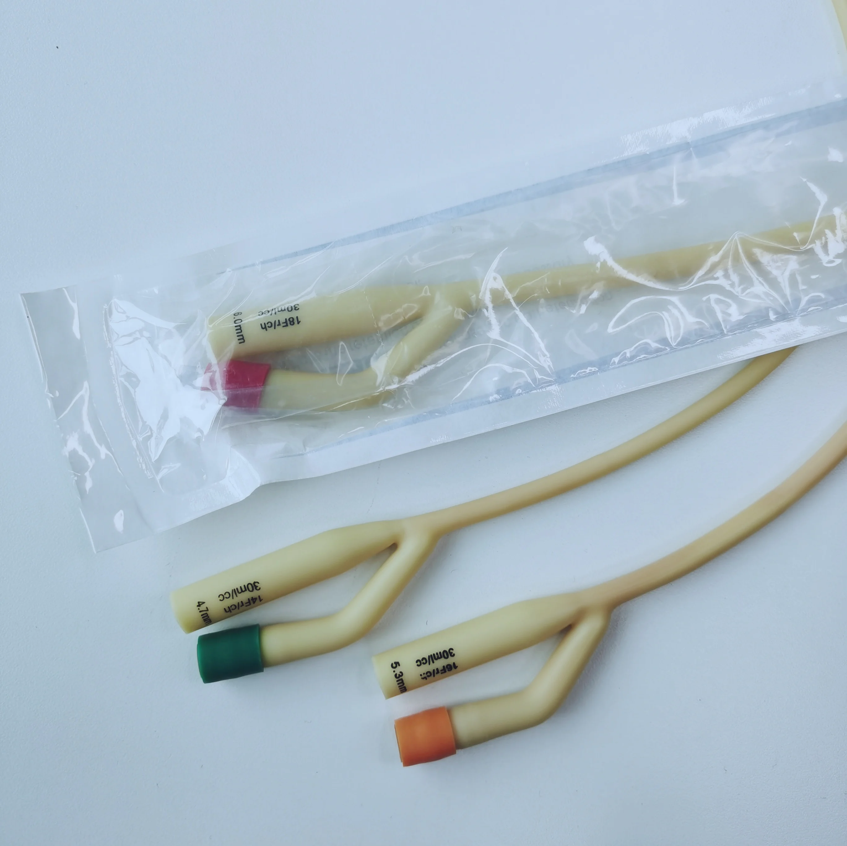 sterile latex Foley catheter for urology 2-way and 3-way OEM available and free good bio-compatibility factory outlet