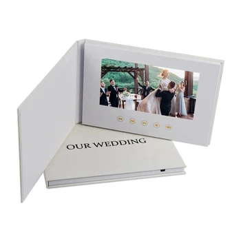 Wholesale Custom Advertisement Business A5 7 inch Hardcover Digital LCD HD Screen Video Booklet Brochure Card