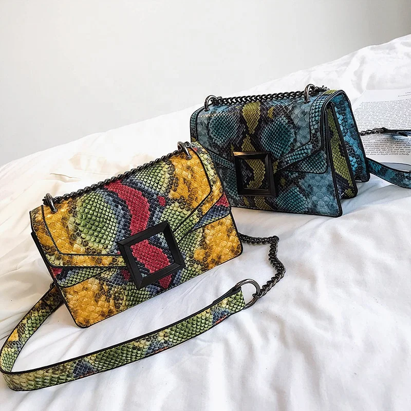 multi snake purse