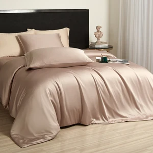 OEKO-TEX 100% Organic Bamboo Bedsheet Set Duvet Cover Simple Style for Home Use