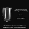 500U transparent injection molded cup