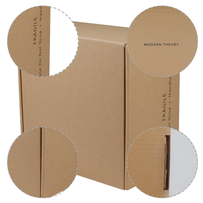 Wholesale Custom Logo Eco Friendly Brown Kraft Paper Box