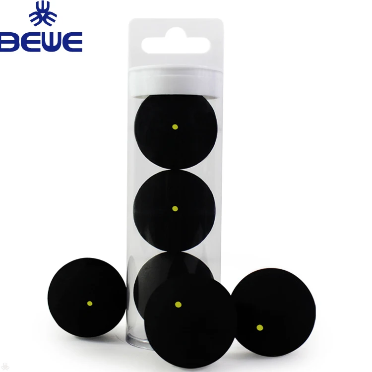 Низкий минимальный заказ, оптовая продажа, профессиональные низкоскоростные Сквош-мячи с одной желтой точкой