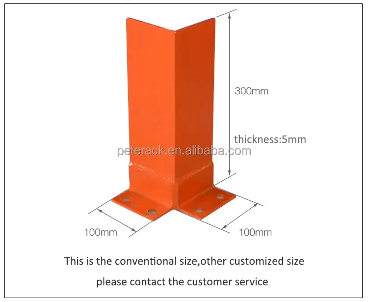 Warehouse Pallet Rack Post Protectors Column Corner Guard Racking Post Protector 4