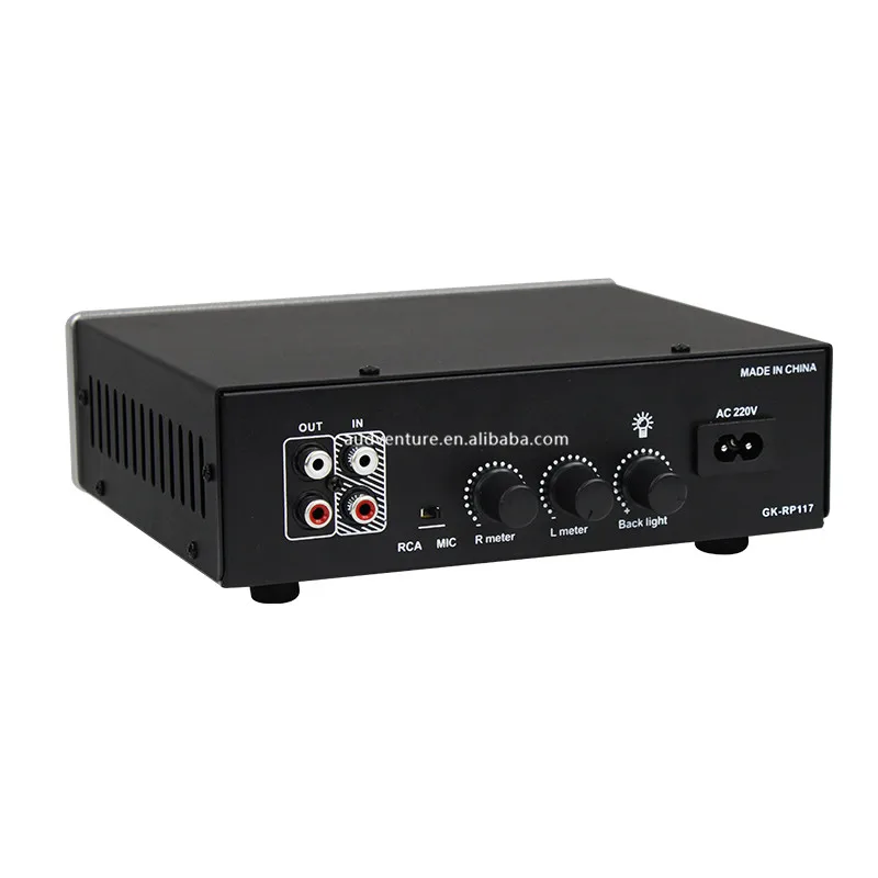 Retro Professional Vinyl Record Player Amplifier Turntable Preamp Mic