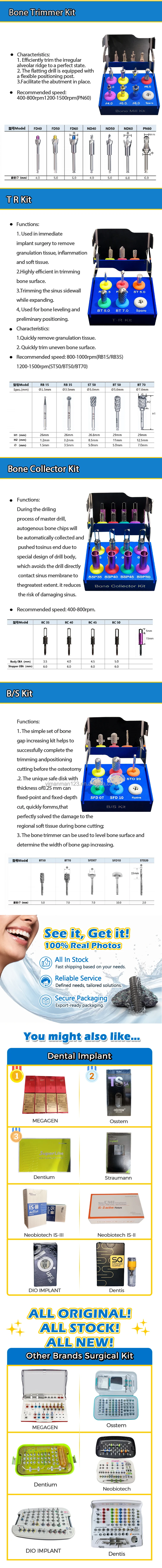Dentem Bone Trimmer Kit Made in Korea Dental Implant Kit Dental Implant Surgery for Leveling & Positioning Bone Surfaces supplier