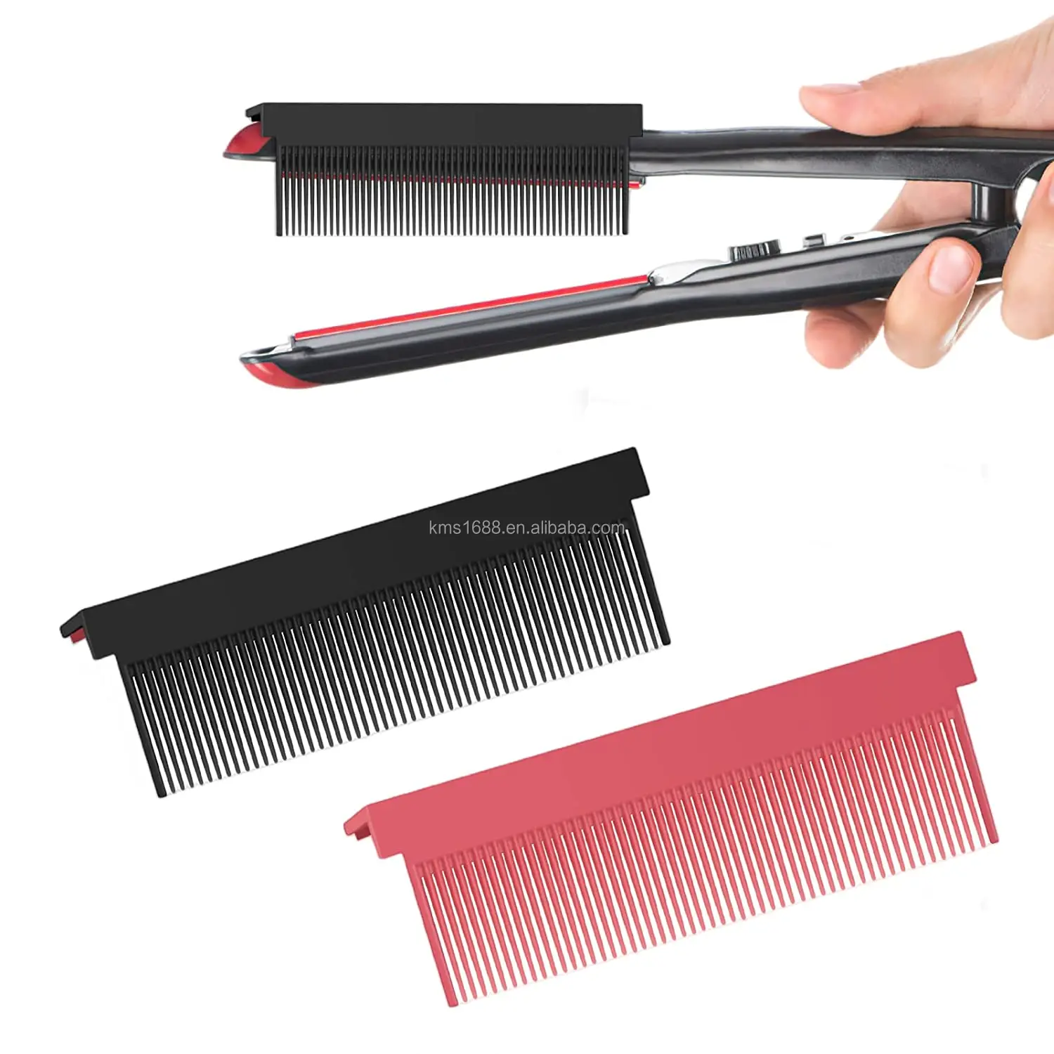 Hot Barber Straightening Comb Attachment Women Diy Hair Straightener