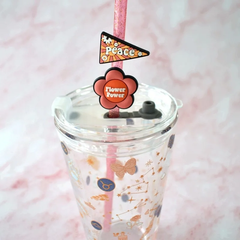 68mm Personal Customized Straw Cover Topper Rubber Custom Silicone Pvc