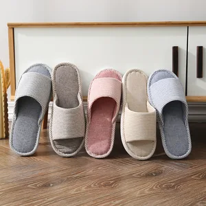 Casual Warm Hotel for Slippers with Soft Cotton Lining Indoor and House Shoes for Summer Spring Autumn Lighted Thermal Features