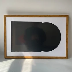MCS Deluxe Record Album Frame, 25 bij 16.5-Inch, Zwart Afwerking, Hout 63.5 x 1.91 x 41.91 cm