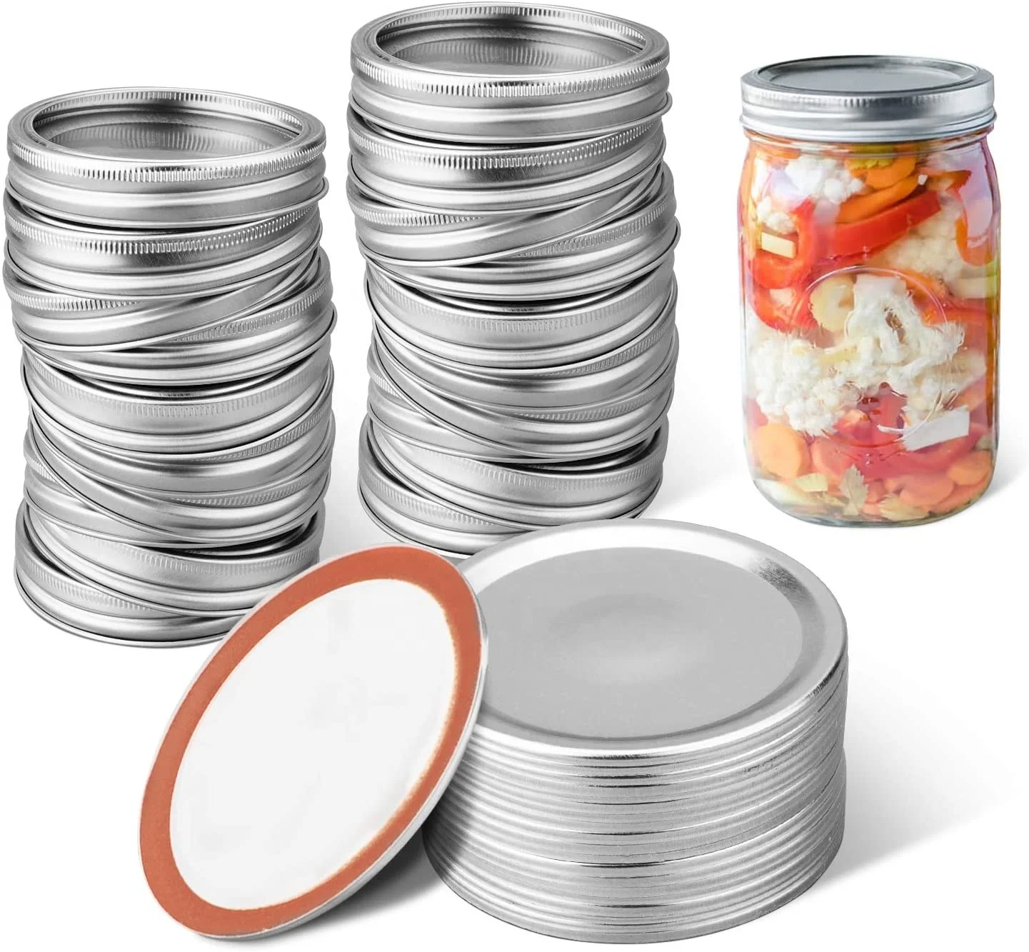 70 Mm 86mm Stainless Steel Mason Jar Canning Lids Buy Canning Lids