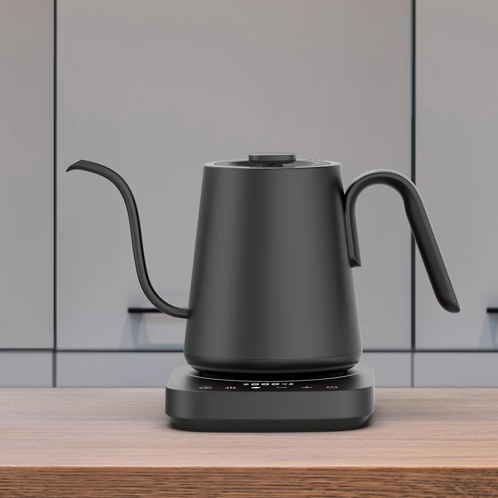 Electric Digital Kettle With Touch Screen Electric Pour Over Coffee Gooseneck Kettle Adjustable Temperature