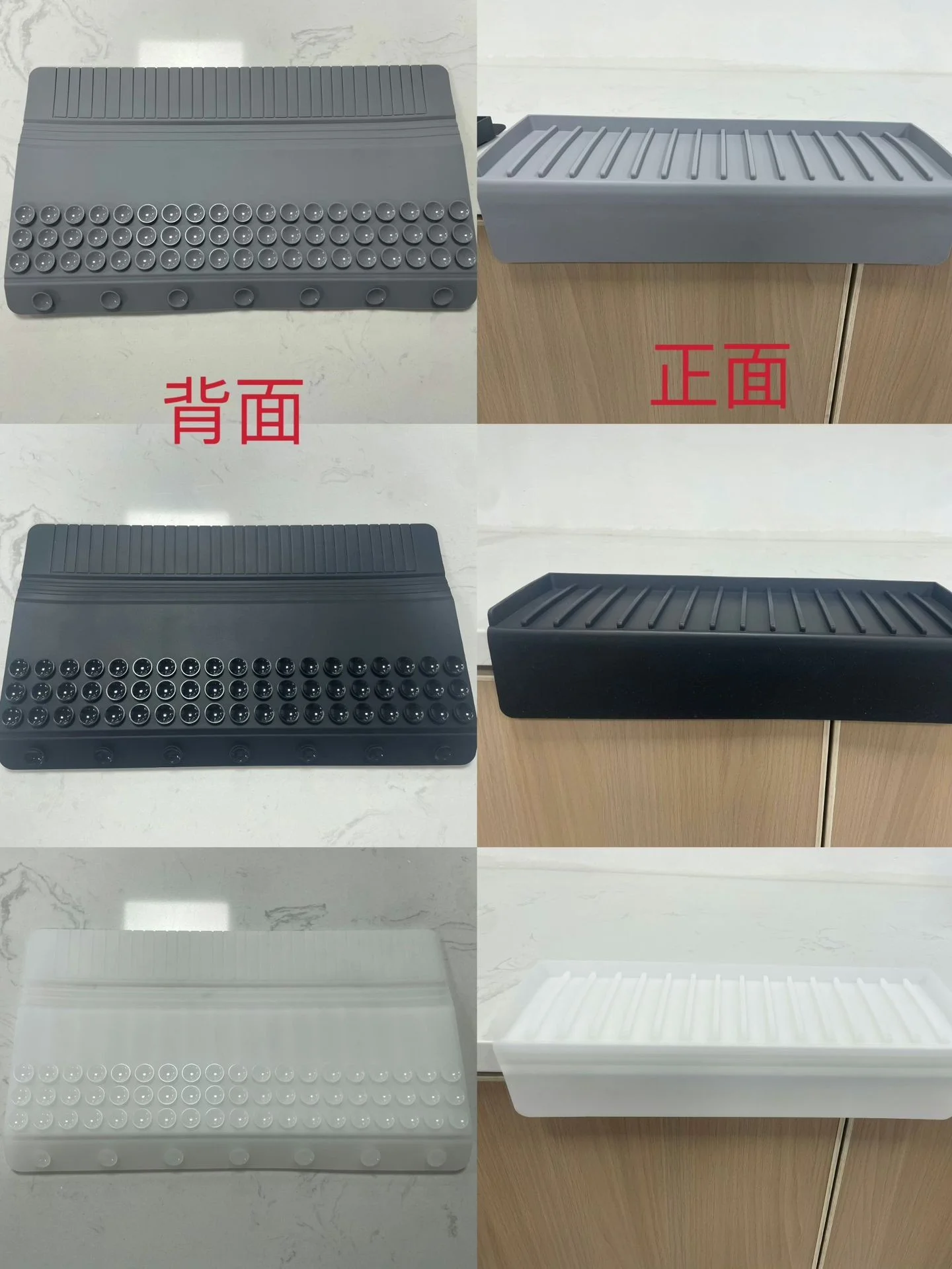 Custom Waterproof Silicone Sink Drain Mat Faucet Guard Draining Mat for Kitchen Sink