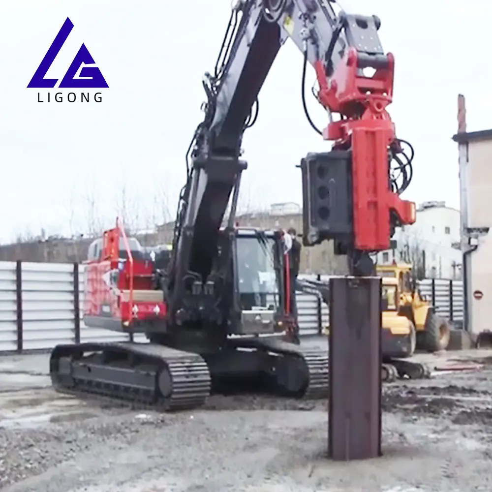Side Clamp Pile Driver Pile Driving Attachment for Excavators Side Grip Pile Driver