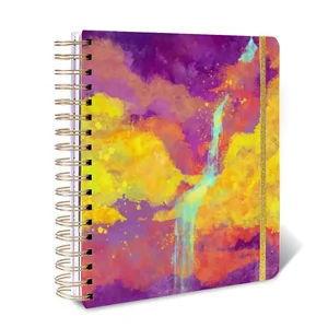 Wholesale Cheap Customised A5 Planner Binder Linen Cover Stand-up Journal for Spiritual Death Note Digital Adhd Notebook Gift