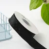 2.5mm black polka dot wavy edge [10 yards]