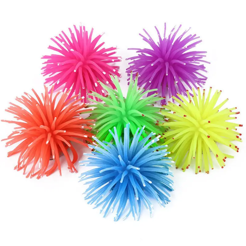 Aquarium Fish Tank  Silicone Sea Anemone Artificial Coral Ornament