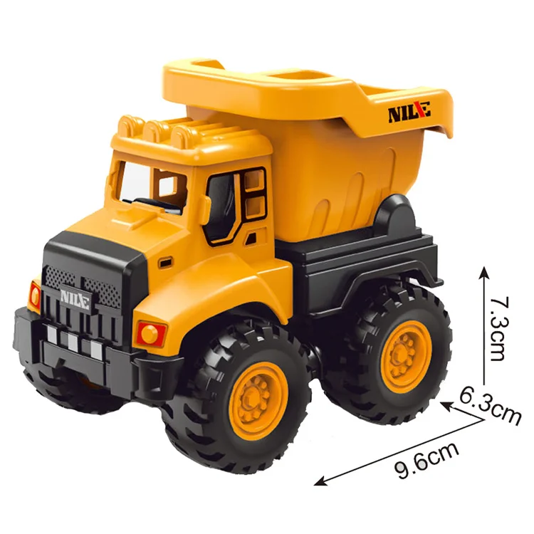 High Quality Simulation Engineer Cars Set Toys 12 Pcs 4 Different Types Mini Pull Back Cars for Kids Playing OEM Friction Car
