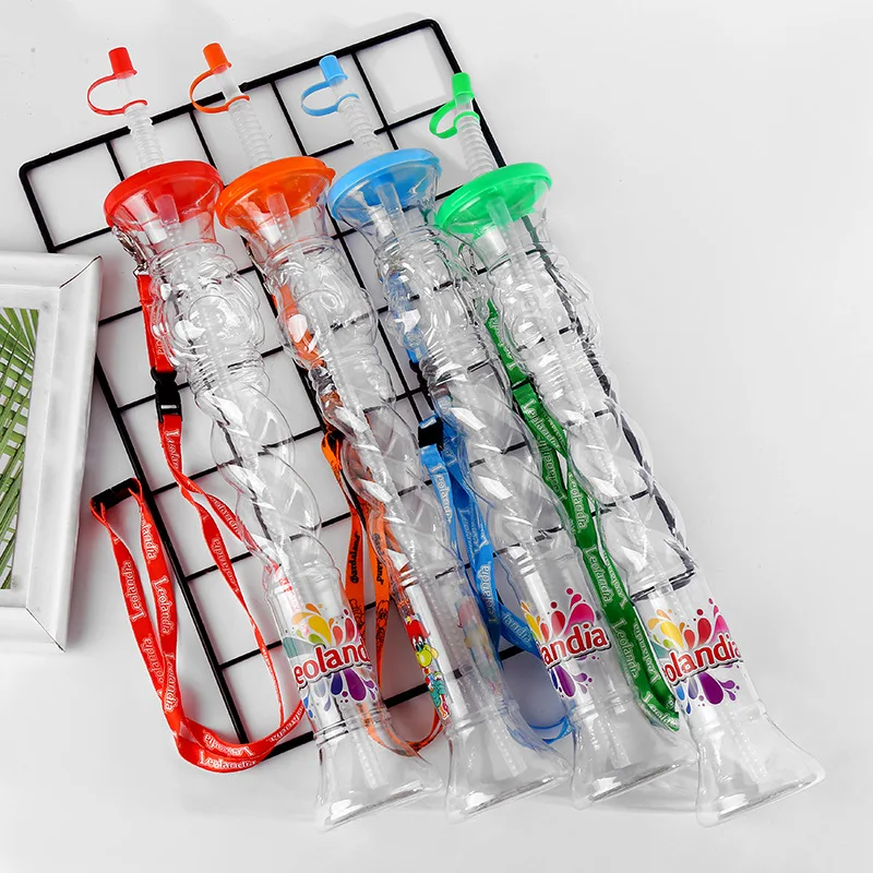 Novelty Wholesale Plastic Yard Cup Custom Party Slush Cup Fruit Juice Drinking Slush Yard Cup