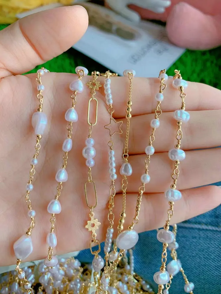 Collana Con Perla Barocca Aobei Pearl – Ciondolo Unico Su Catena A Clip Oro 18K – Gioiello Regalo Elegante