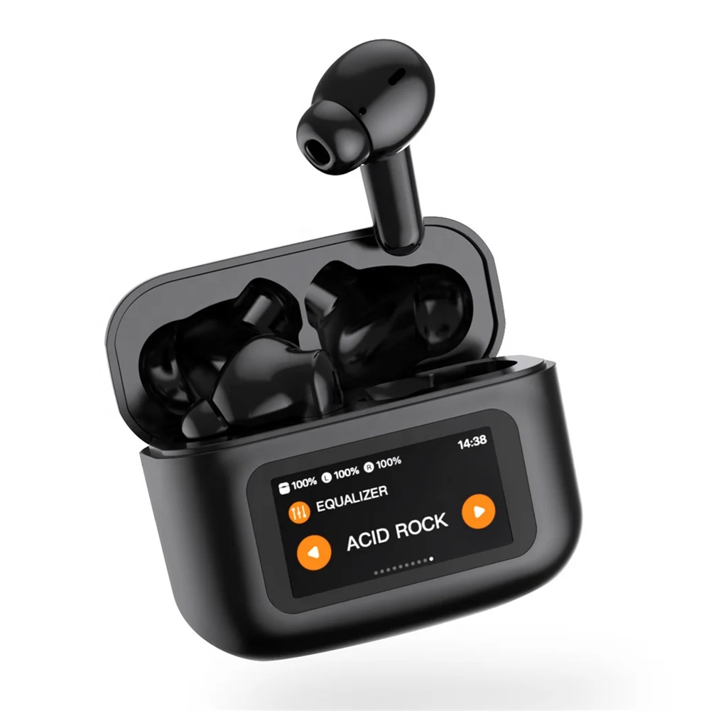 D16 EcouTeur Bluetooth Earbuds LCD Touch Screen Smart Case TWS Gaming in Ear Airbuds