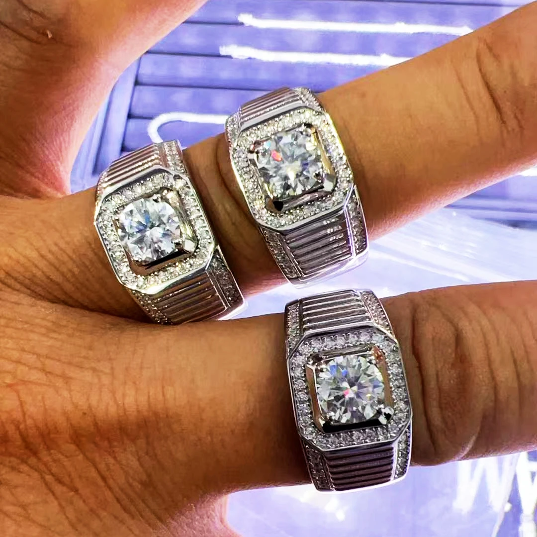 Anillo de plata 925 para hombre, acero inoxidable, nuevo diseño