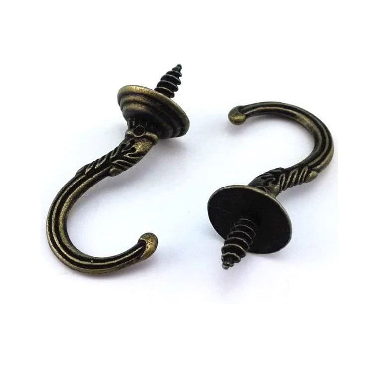 Оптовая продажа, высококачественные металлические крюки для потолка в упаковке по 5 шт. с картонной этикеткой, тяжелые декоративные крюки для тяжелой промышленности