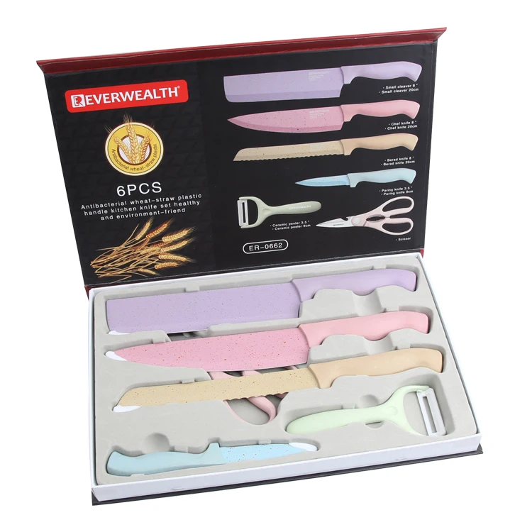 everrich anti bacterial kitchen knife set