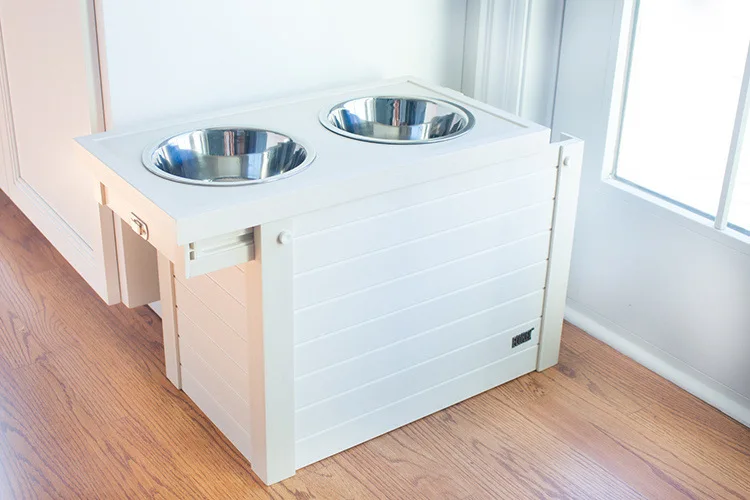Pet Bowl Storage Bucket cat Food Dog Food Preservation Moisture-proof Dry Storage Bucket and Bowl Two in One factory