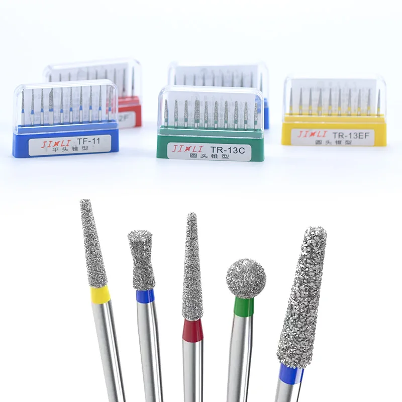 Dental Diamond Burs Dentistry Tools Stainless Steel Dental Burs High ...