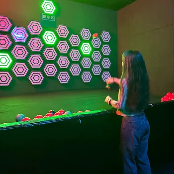 Wall interactive arena toss target kids game LED activate games for children adults room arena