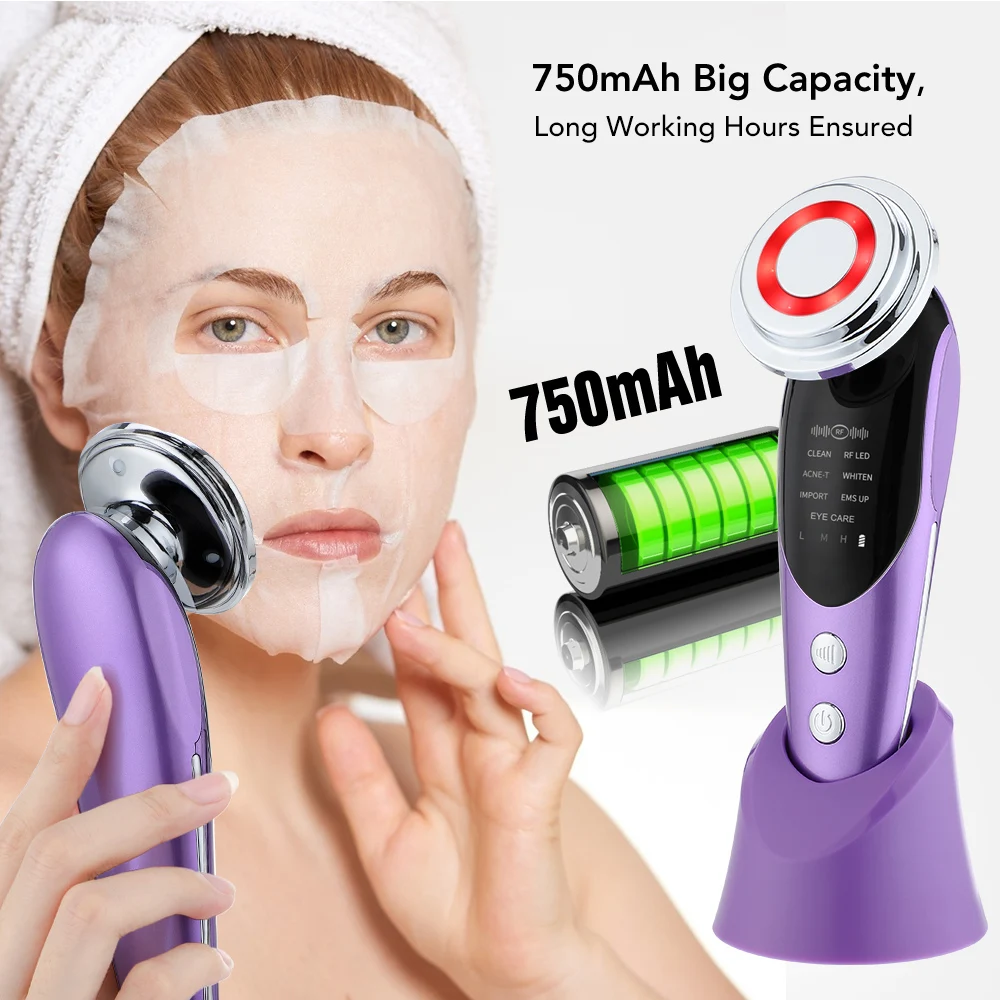 Anti Wrinkle Face Lifting Beauty Device RF Microcurrent Skin Rejuvenation Facial Massager