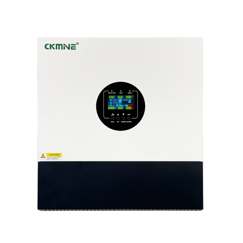 Bộ biến tần năng lượng mặt trời lai CKMINE 7 kW, đầu ra hai MPPT, điện áp 48 V, bộ biến tần năng lượng mặt trời một pha 230 V có kết nối Wi-Fi dành cho hệ thống lưu trữ năng lượng gia đình