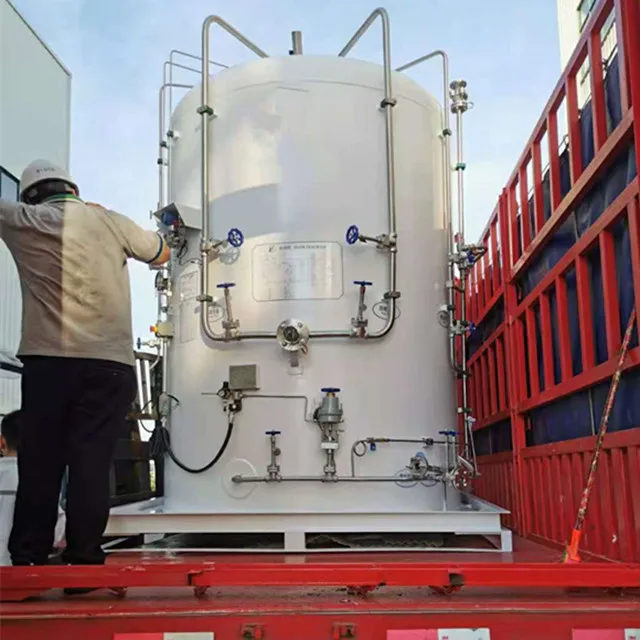 2m3 16bar Cncd Tank Factory High Vacuum Multi-Layer Cryogenic Micro Bulk Tank for Liquid Nitrogen