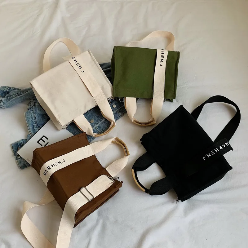 Fashion Custom Original Large Two Compartment Tote  Bag  Wholesale Fabric Blank Shopping Bag Shoulder Tote Bag No Minimum