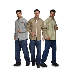 Fire Safety Workwear Uniforms  FRC Fire Resistant Flame Resistant Fireproof Safety Wear FR Shirts Electrical Safety Suit