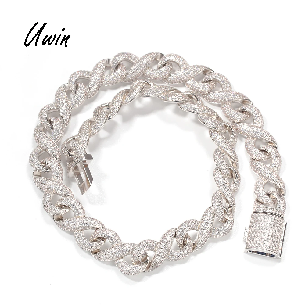 Set Gioielli Donna Catena Cubana Con Strass - Collana, Bracciale E Orecchini A Cerchio - Stile Hip Hop