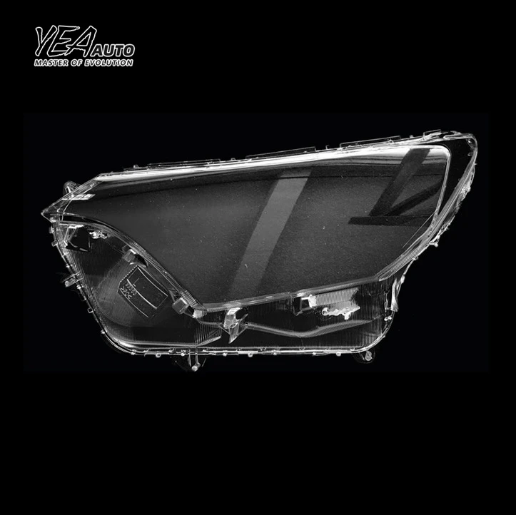 YEA AUTO Penutup Lensa Lampu Depan Mobil Kaca untuk toyota RAV4 Penutup Lensa 2016 - 2019 Penutup PC Penutup Transparan