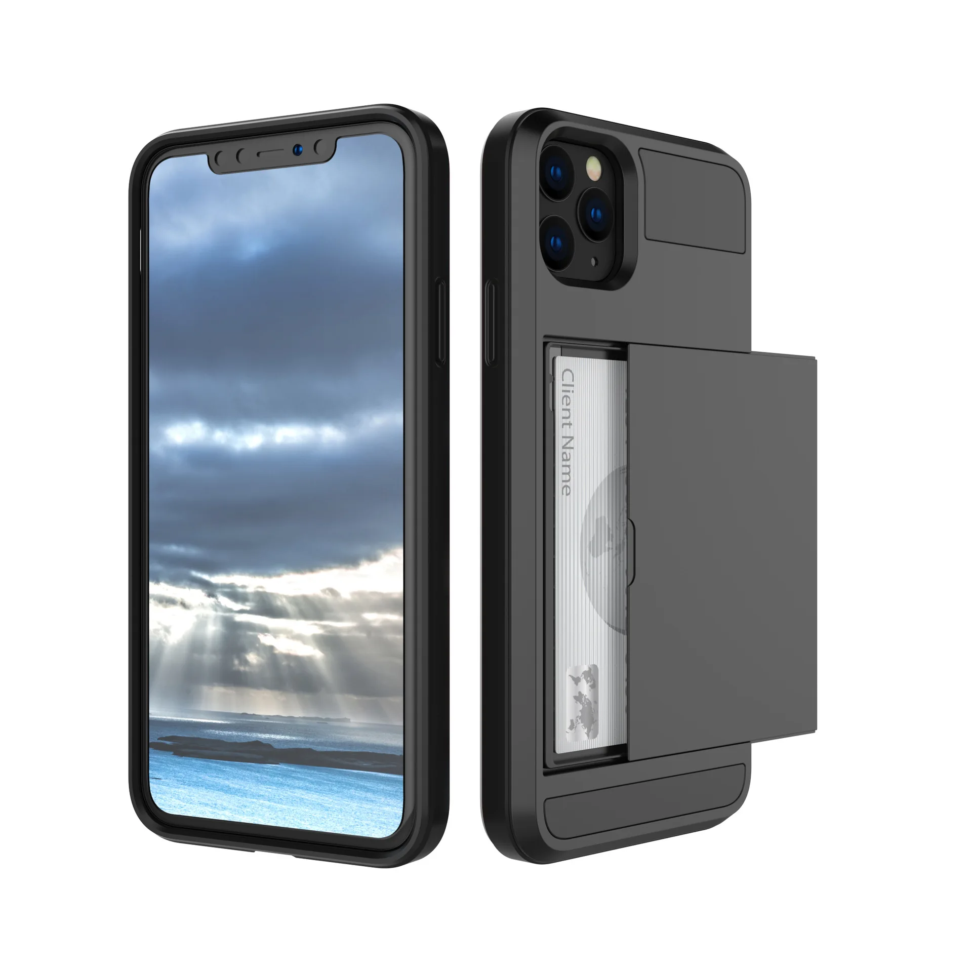 Ladutec Wholesale Mobile Phone Case Armor CS Card Pocket Design For Iphone 14 13 12