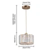 Gold D20*H19cm, Cable 100cm