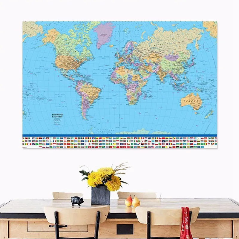 リビングルームの家の装飾アートワーク世界地図壁アートキャンバスプリント Buy 世界地図ウォールアート 世界地図キャンバス 世界地図キャンバスプリント Product On Alibaba Com