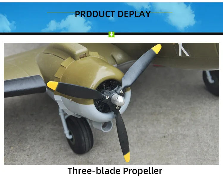 Rc Plane Airplane C47 Transport Propeller Plane Wingspan 1600mm Epo