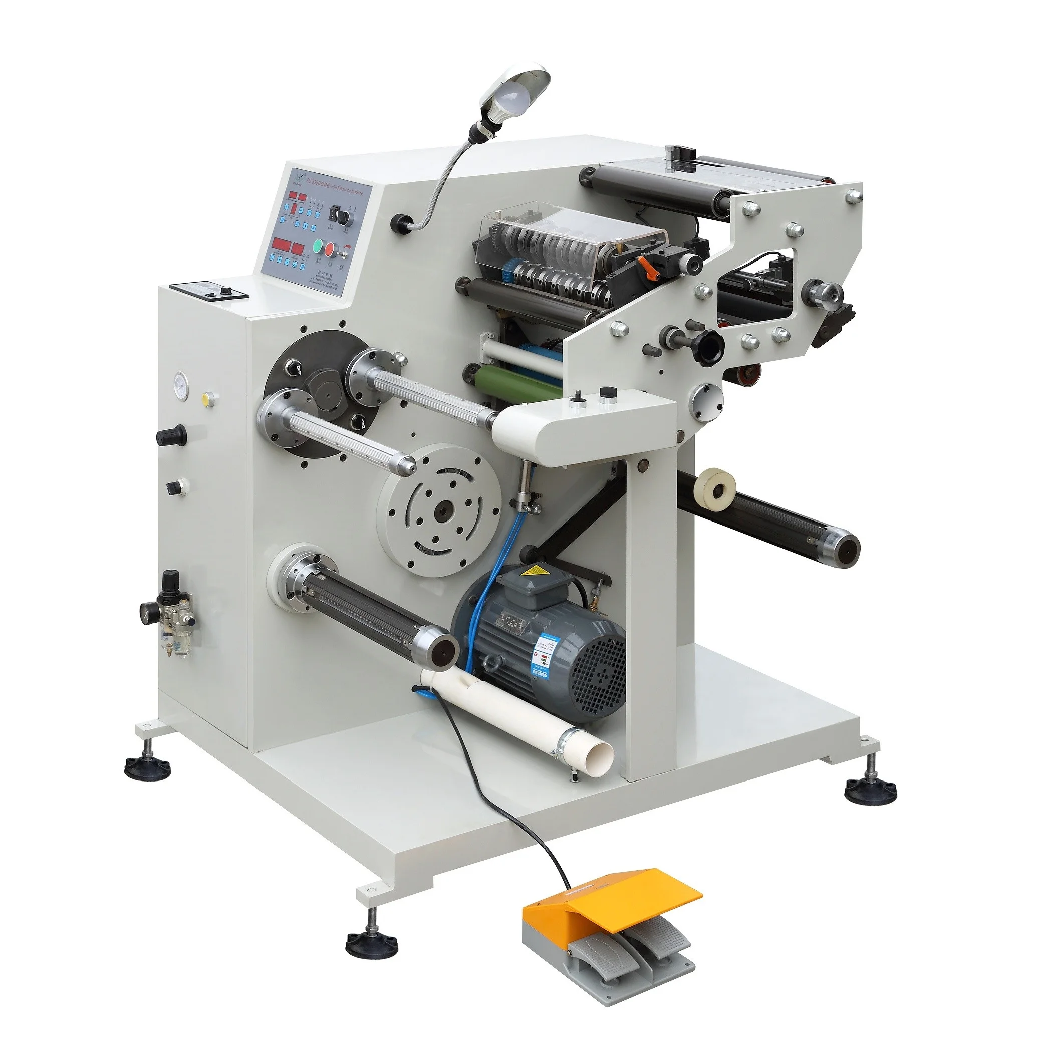 Adhesive Label Slitting Machine High Speed with Turret Rewinder Slitter Rewinder