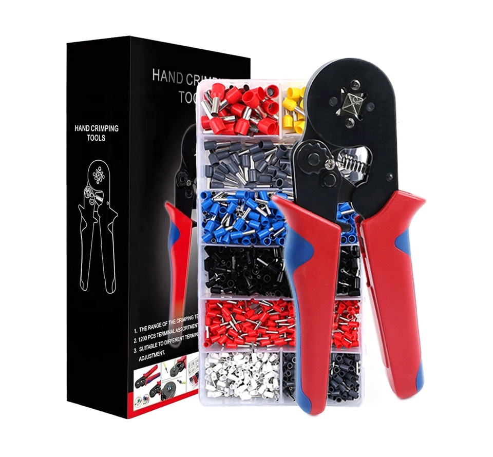 KAIWEETS KWS-302 Crimping Tool Set Multi-function Cable Cutter and Wire Stripper Terminal Crimping Tool Set